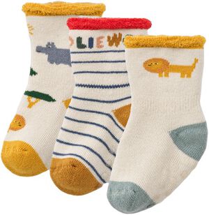 Eloy Baby Socks 3-Pack Safari / San