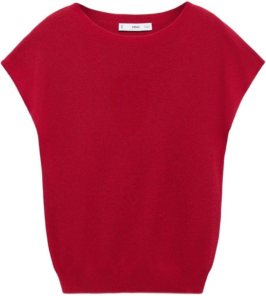 Sleeveless fine knit sweater