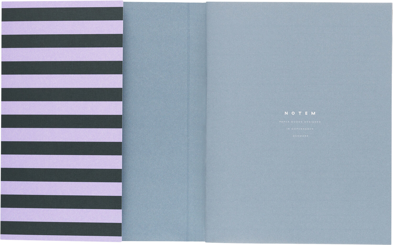 Weekly Planner med syet ryg, Rosa og gr&oslash;n stribe