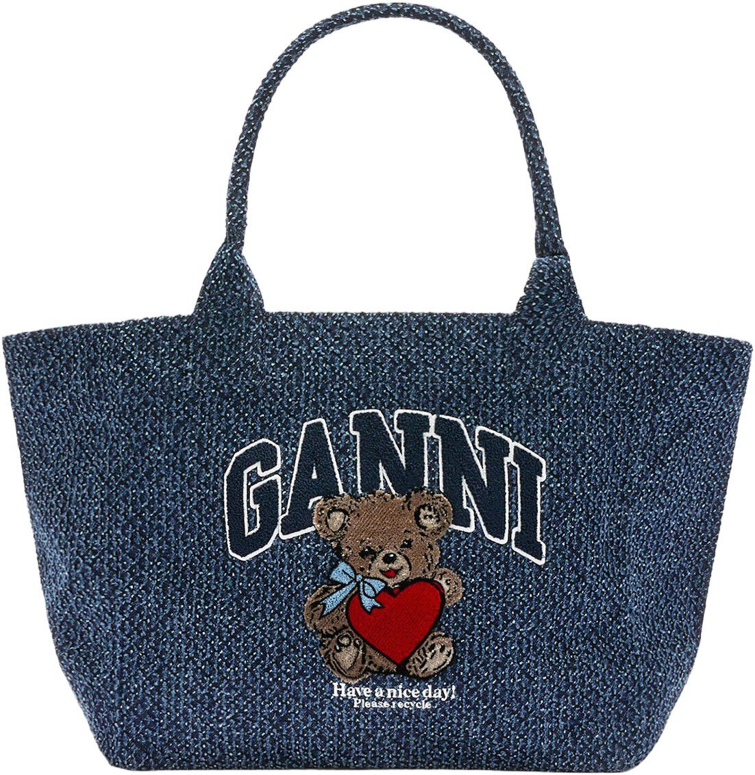 Medium Trapeze Shopper Bear Denim