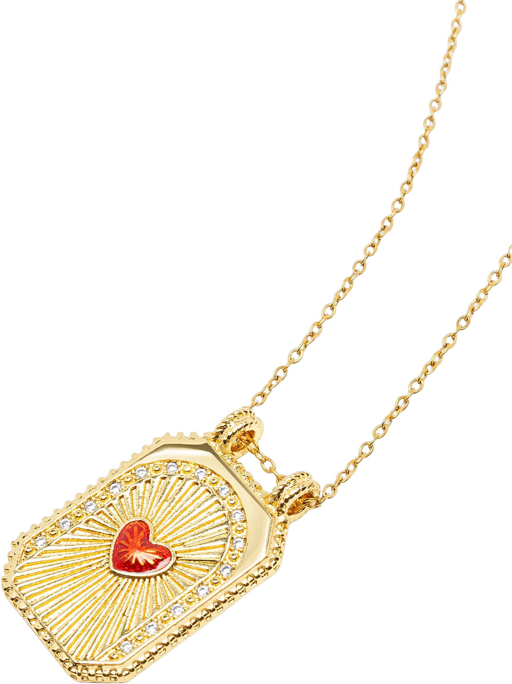 Women's Gold Heart Pendant Necklace