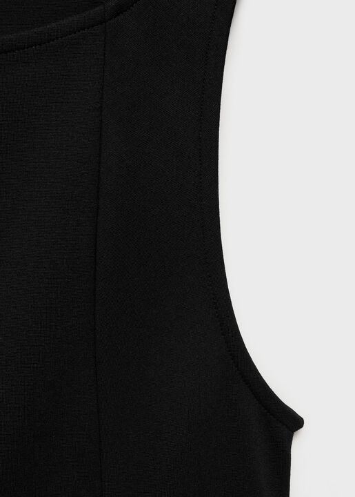 A-line boat neck top