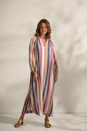 sun dress silky stripe