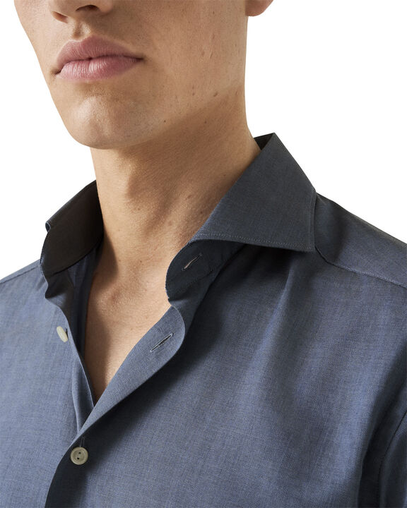 Slim Fit Herringbone Wrinkle Free Flannel Shirt