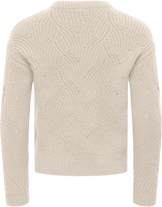 KOGKATIA LS STRUCTURE O-NECK CP KNT