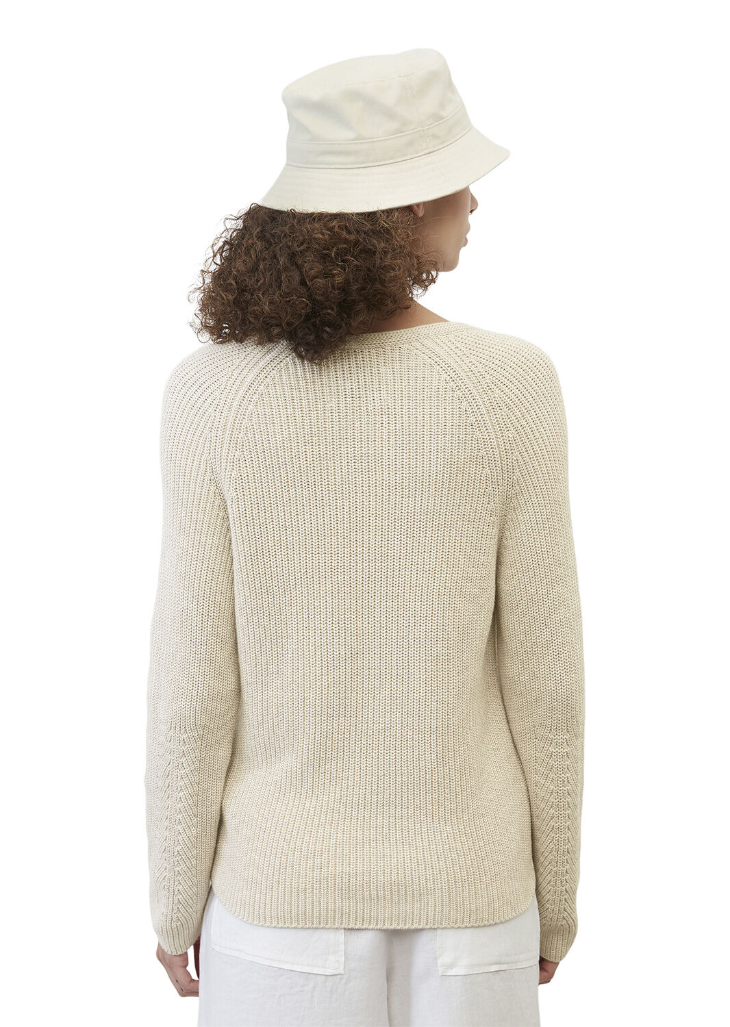 Cotton Pullover, V-neck