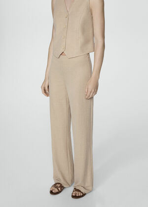 Flowy straight-fit trousers