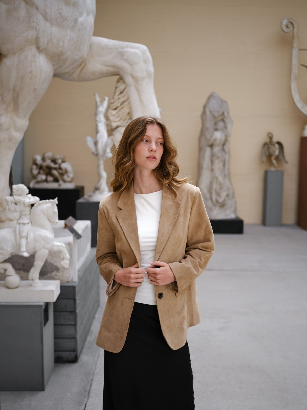 Namy Imitated Suede Blazer