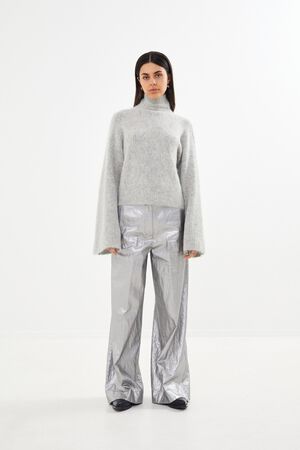 Antique silver wide leg pants - Inj