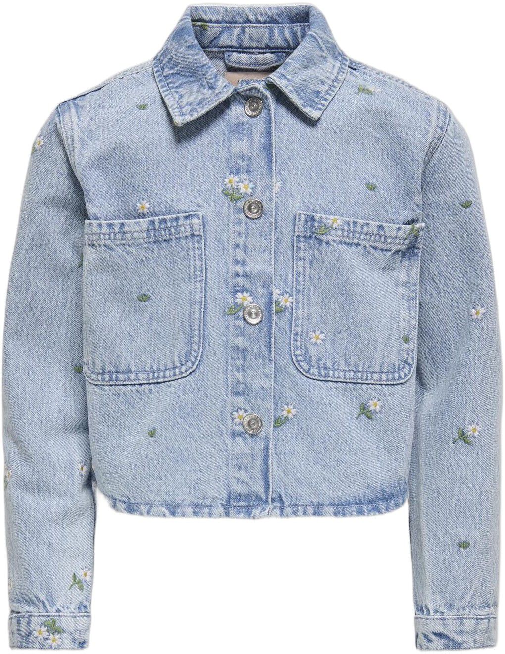 KOGCASSIE EMB LS OVS DNM SHIRT AZG