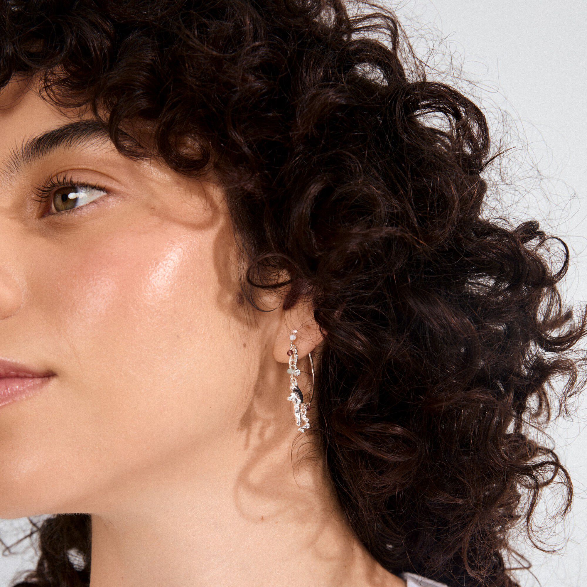 TOVIN earrings silver-plated