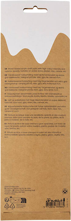 Plus Color Hobbymaling, 6x5ml.