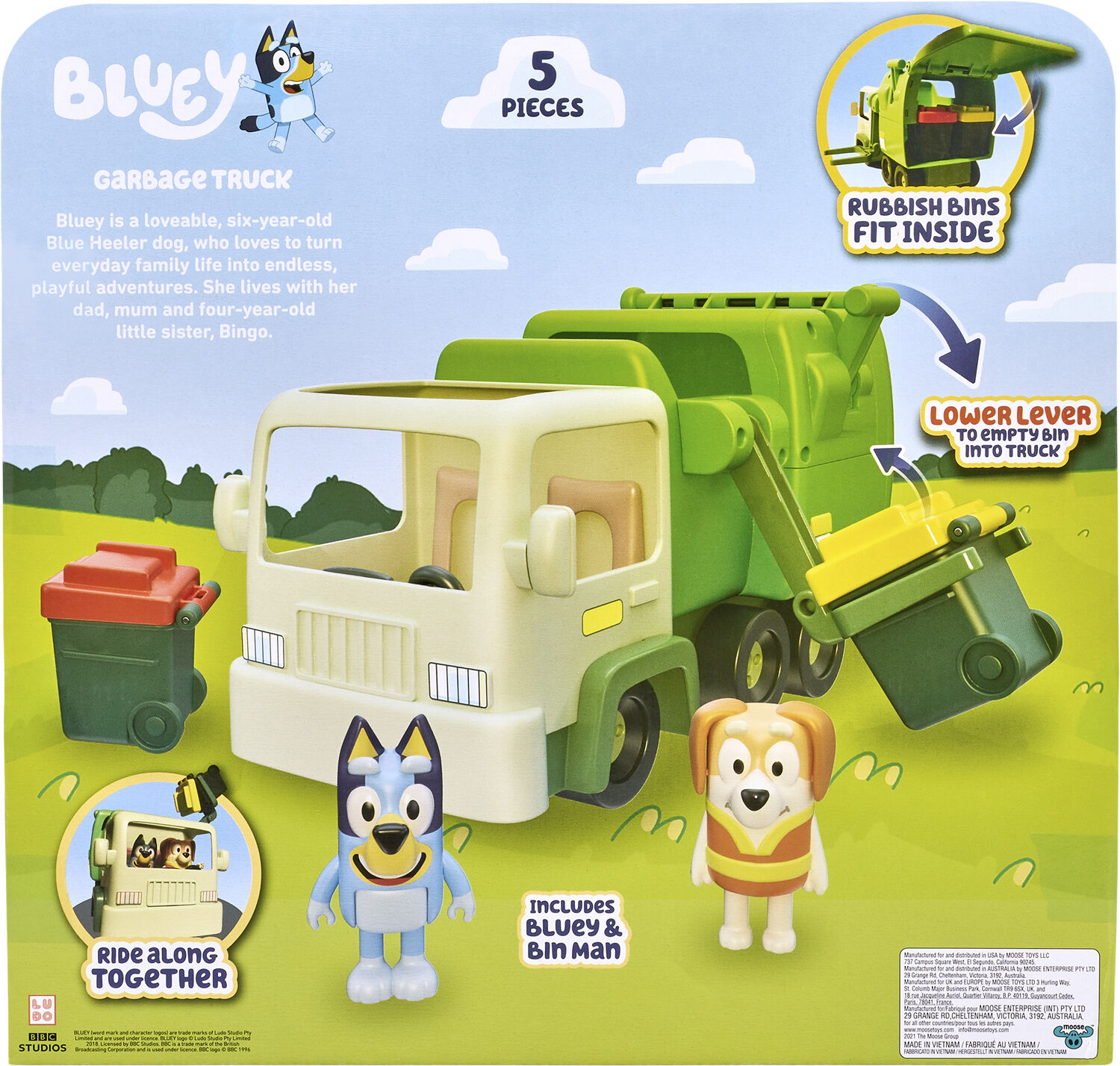BLUEY RUBBISH TRUCK