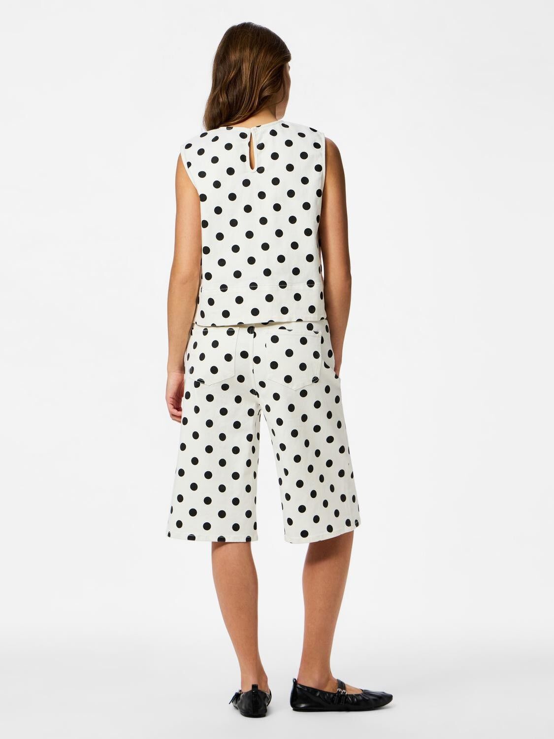 PCSALUME MW WIDE DENIM SHORTS