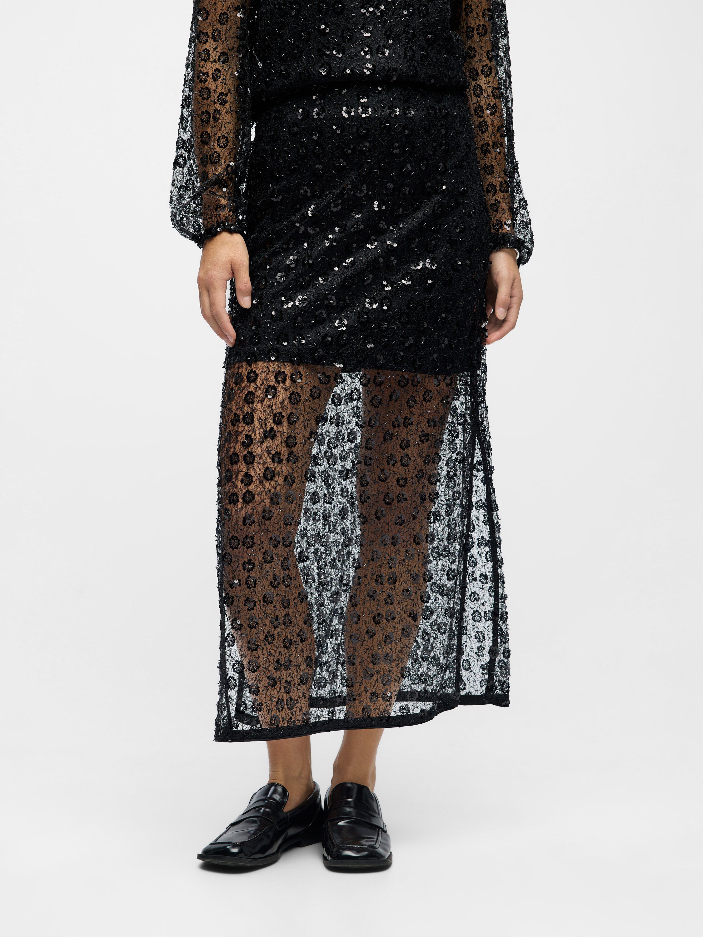 OBJMAISY HW LONG SKIRT 141