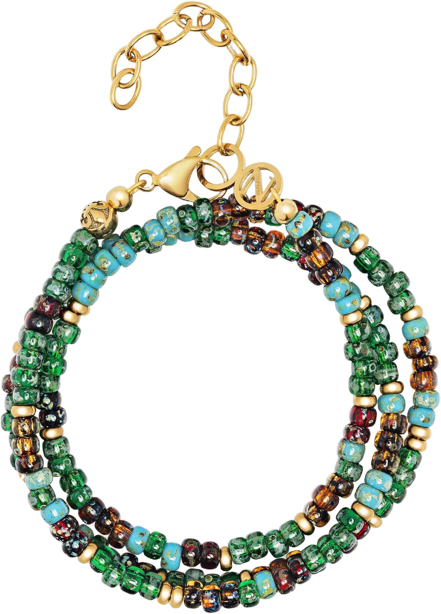 Green Miyuki Wrap Bracelet