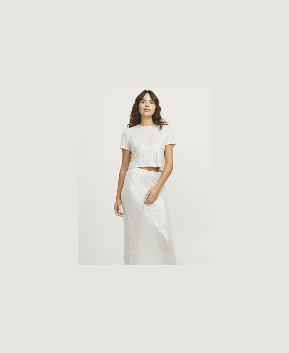 JXMIA SEQUIN SS TOP WVN