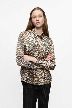 Printed Satin Shirt