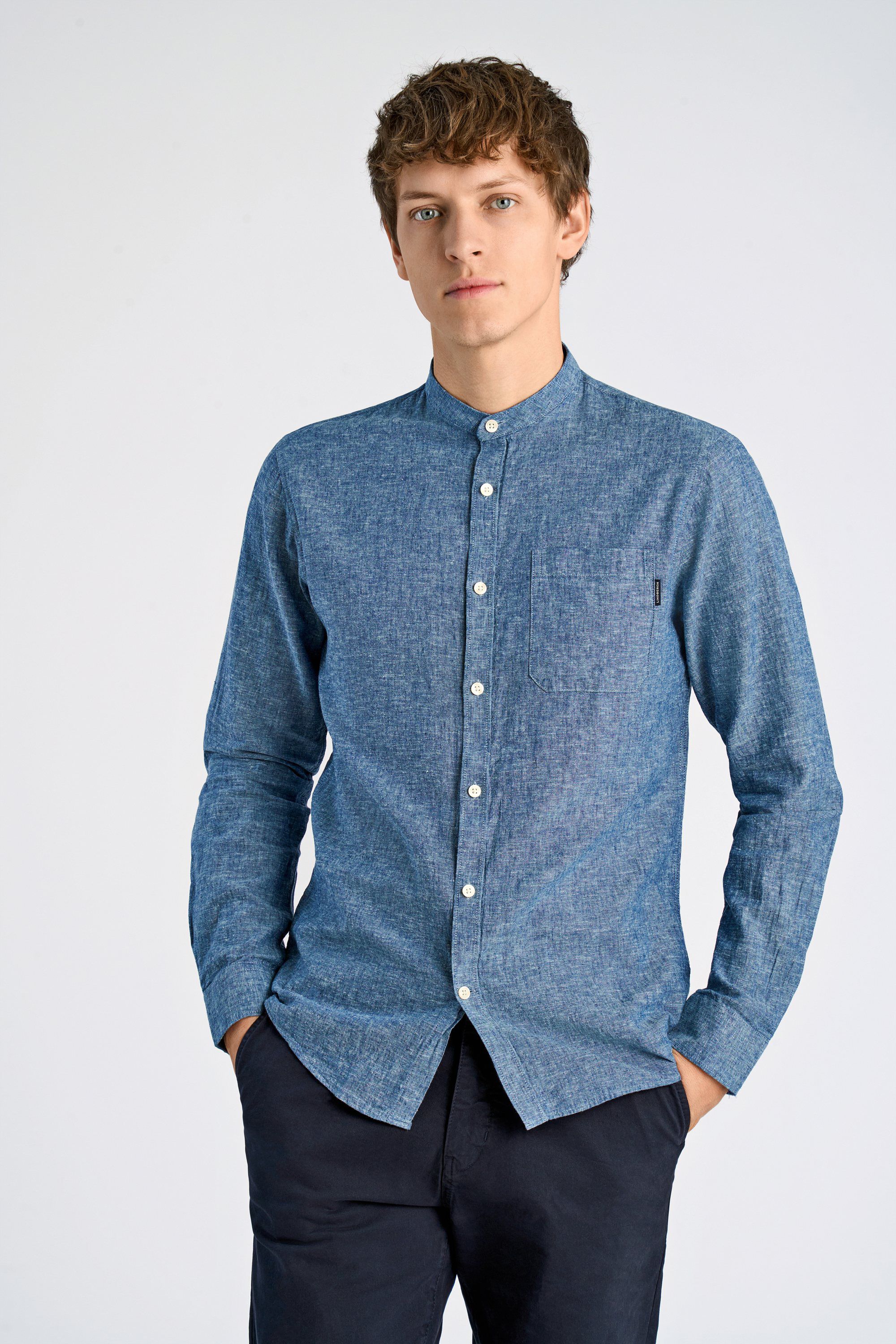 Cotton/linen shirt L/S