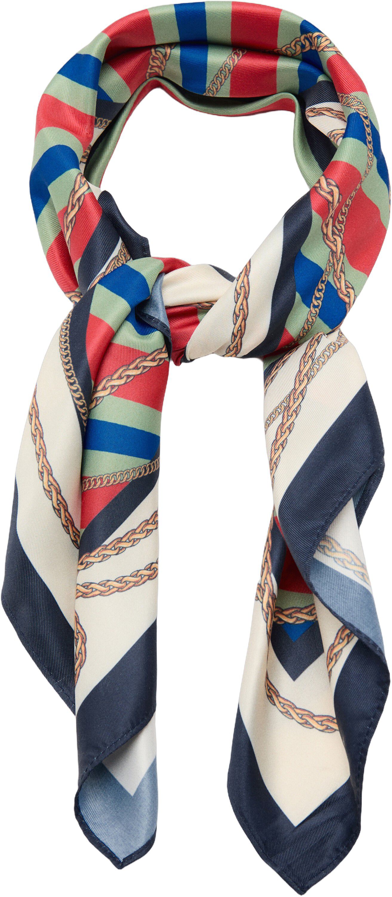 Chain-print scarf