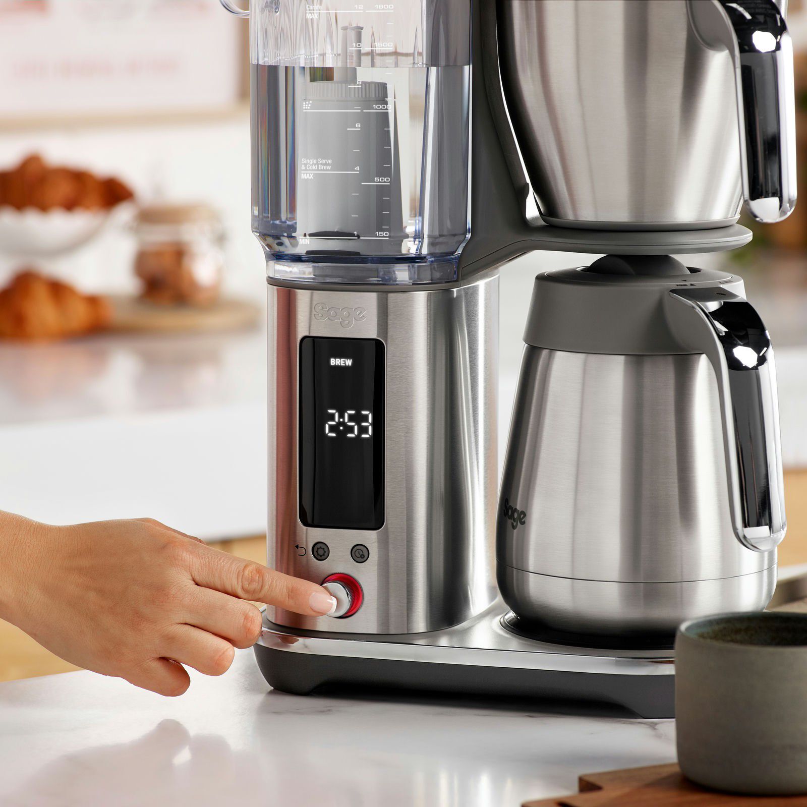 Sage SDC 465 BSS Luxe Brewer Thermal Coffee machine Brushed