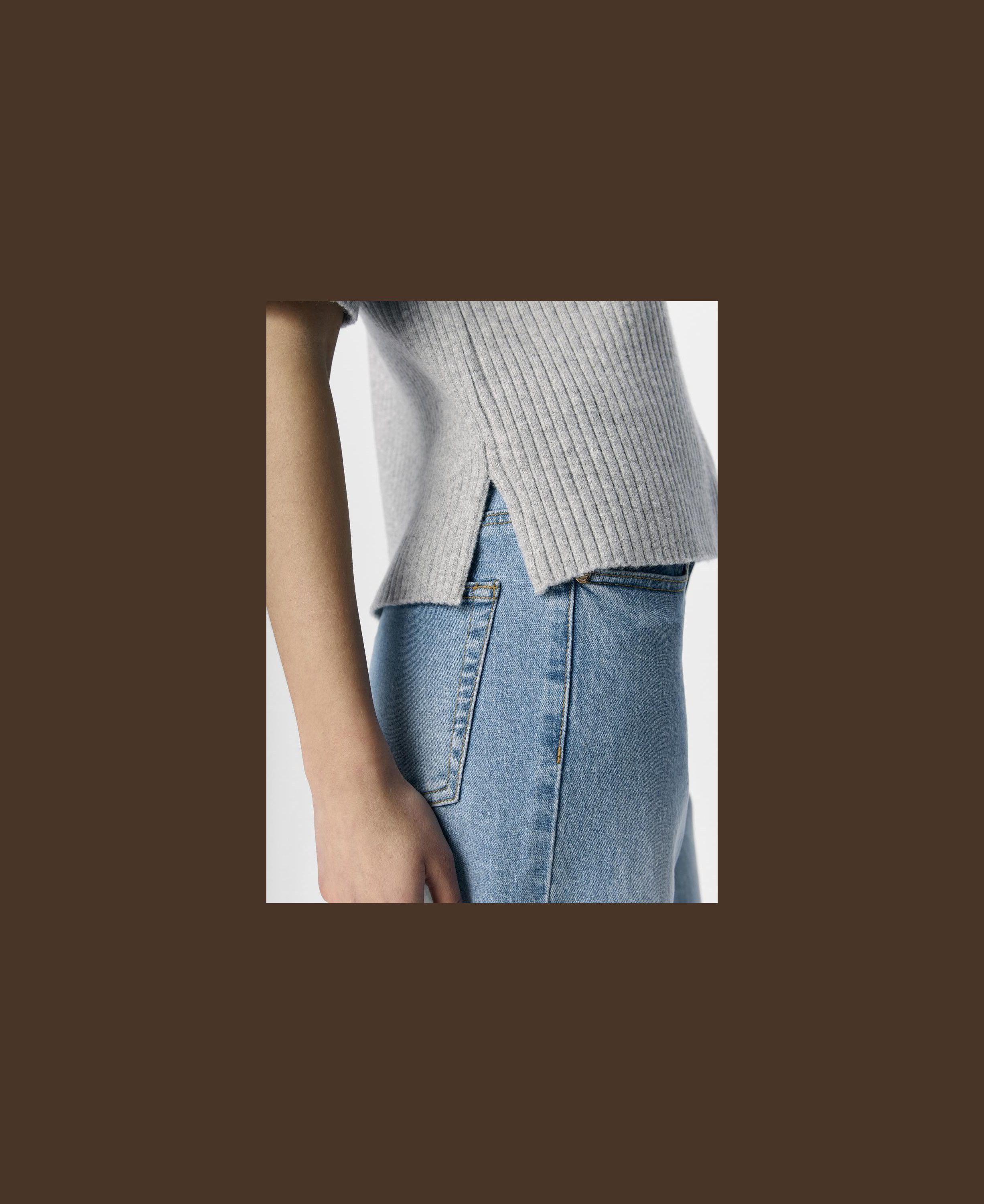 OBJELVA 2/4 RE O-NECK KNIT NOOS