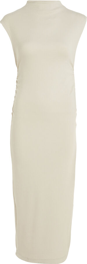 Long mock neck dress