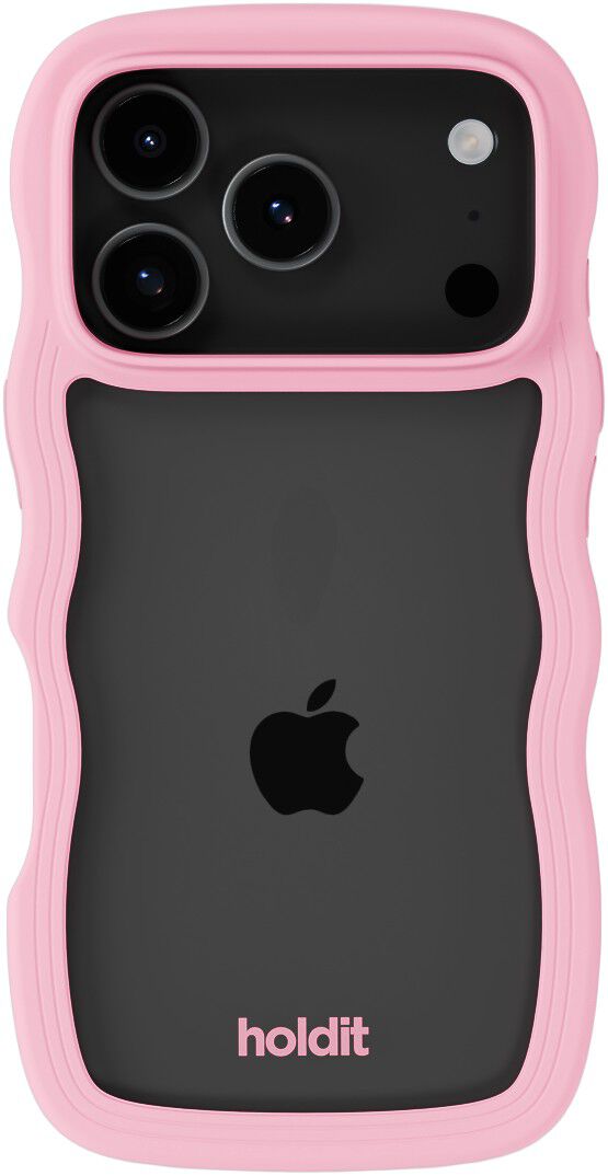 Wavy Case iPhone 17 Pro Max Pink/Transparent