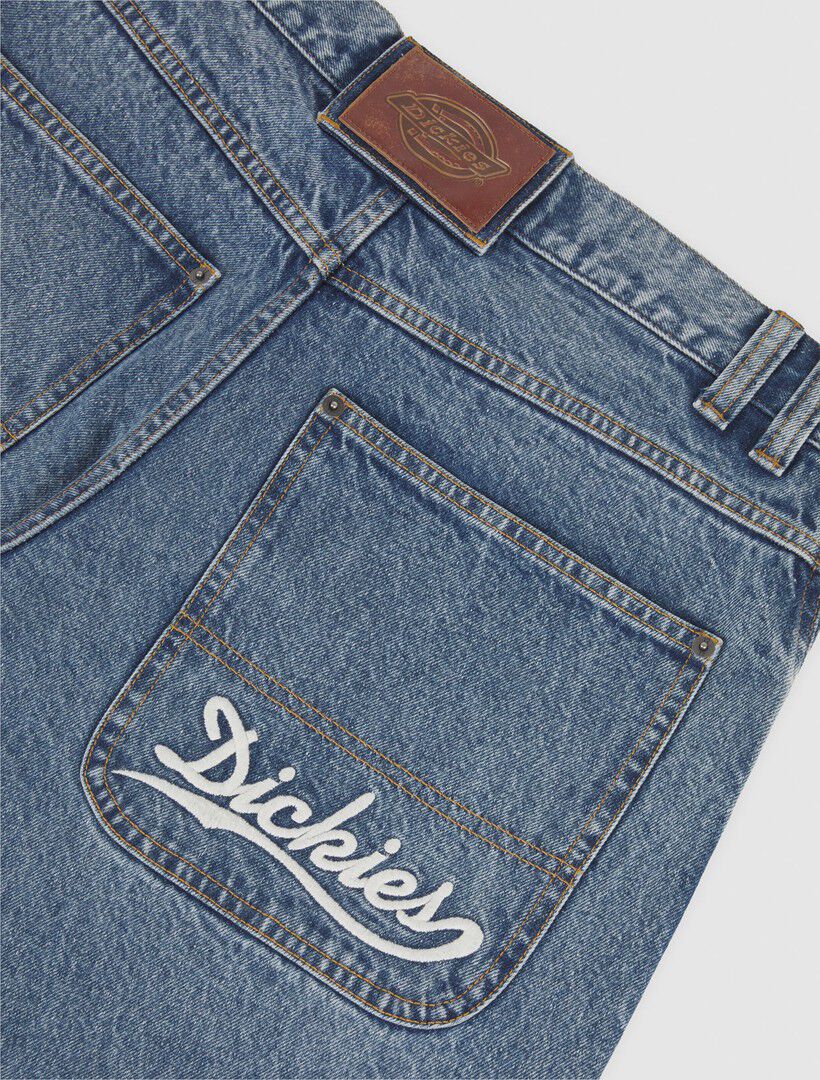 LOOSE WAVE DENIM RINSED BLUE W/ FAD