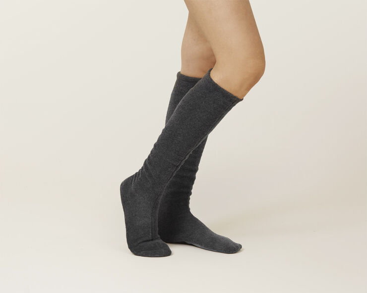 COZY fleece sokker, Koksgrå