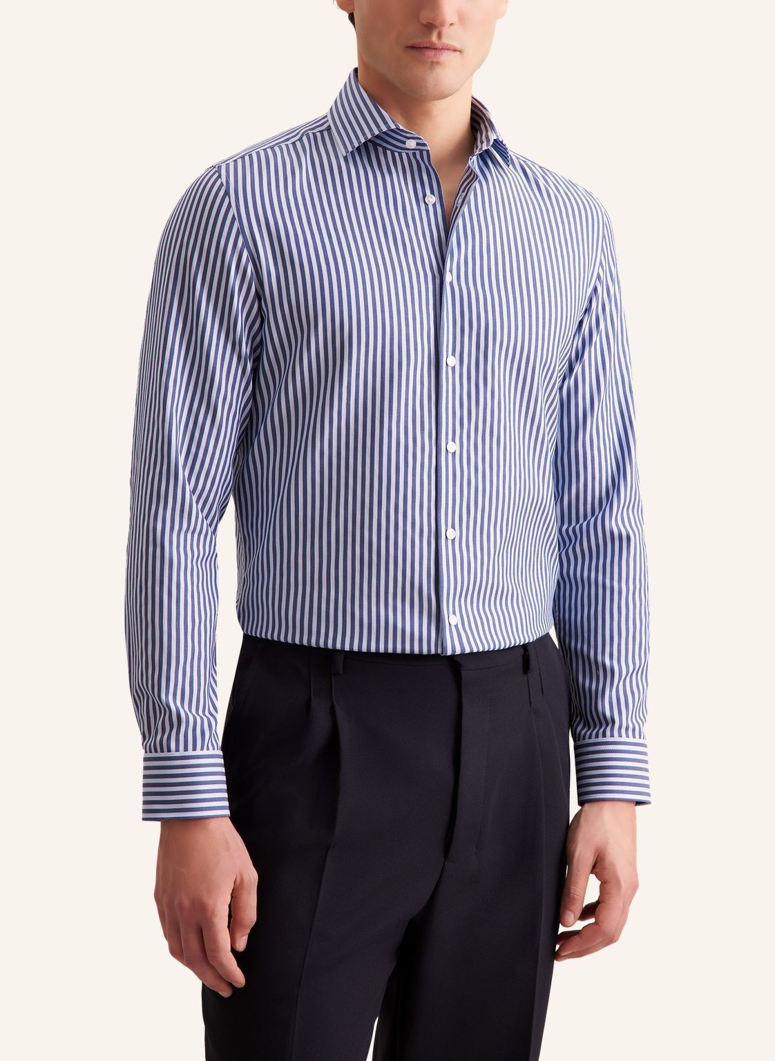 Business shirt Slim 1/1 Kent-Collar Stripes
