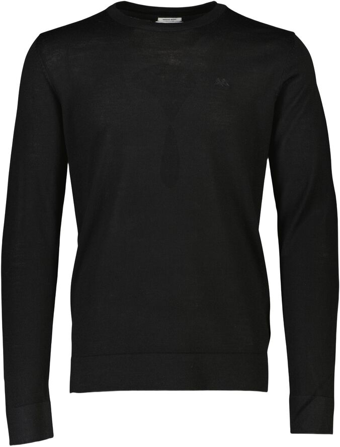 Merino strik med rund hals