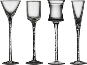 Snapseglas Nora 4 stk. Klar
