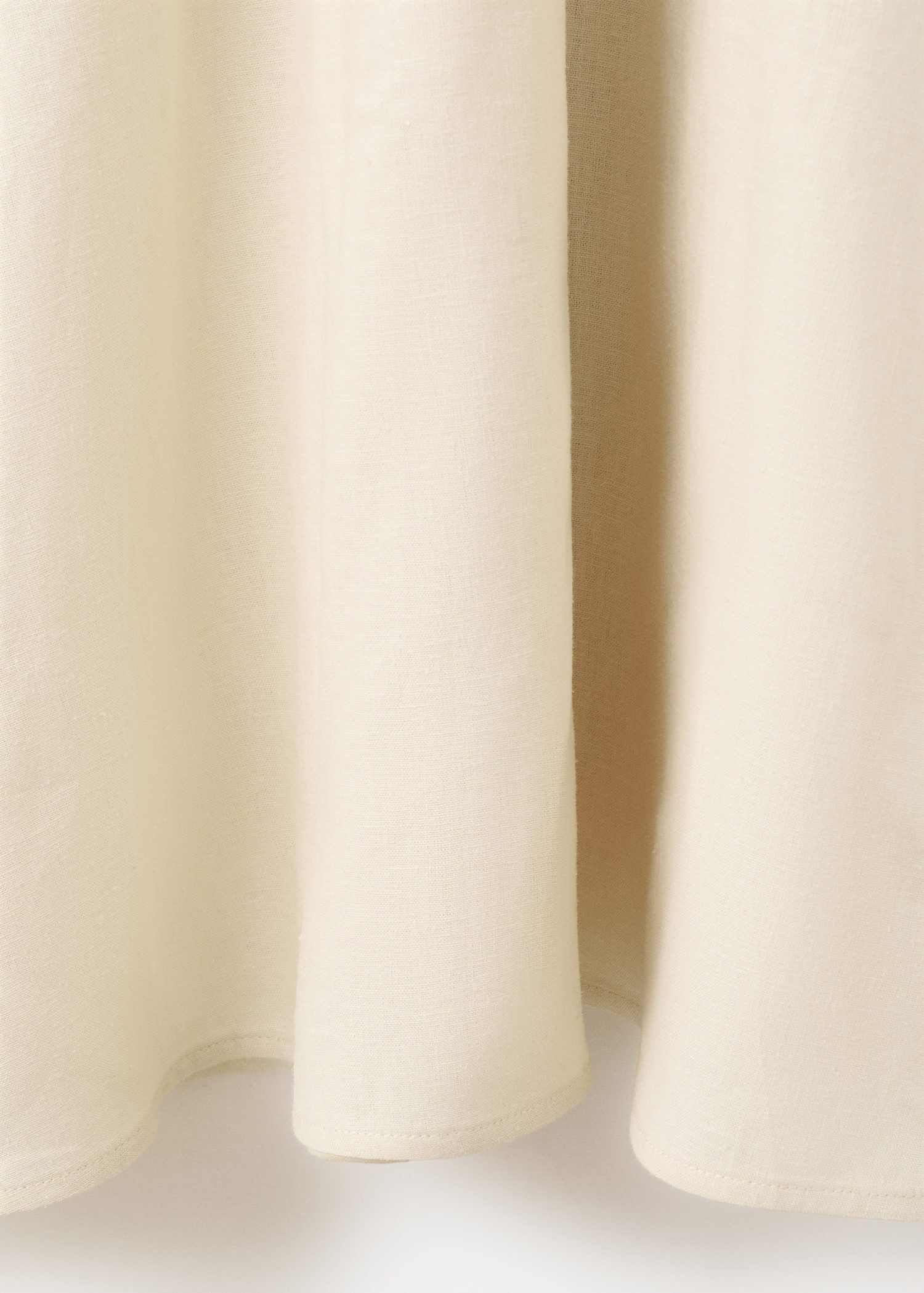 Ruffled linen dress