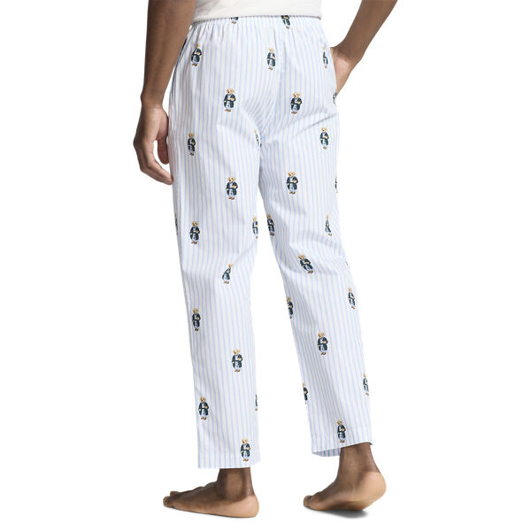 Polo Bear Striped Cotton Pajama Pant