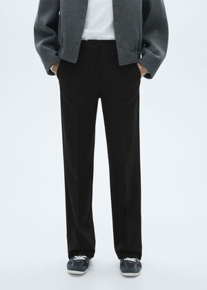 Flowy straight-fit trousers