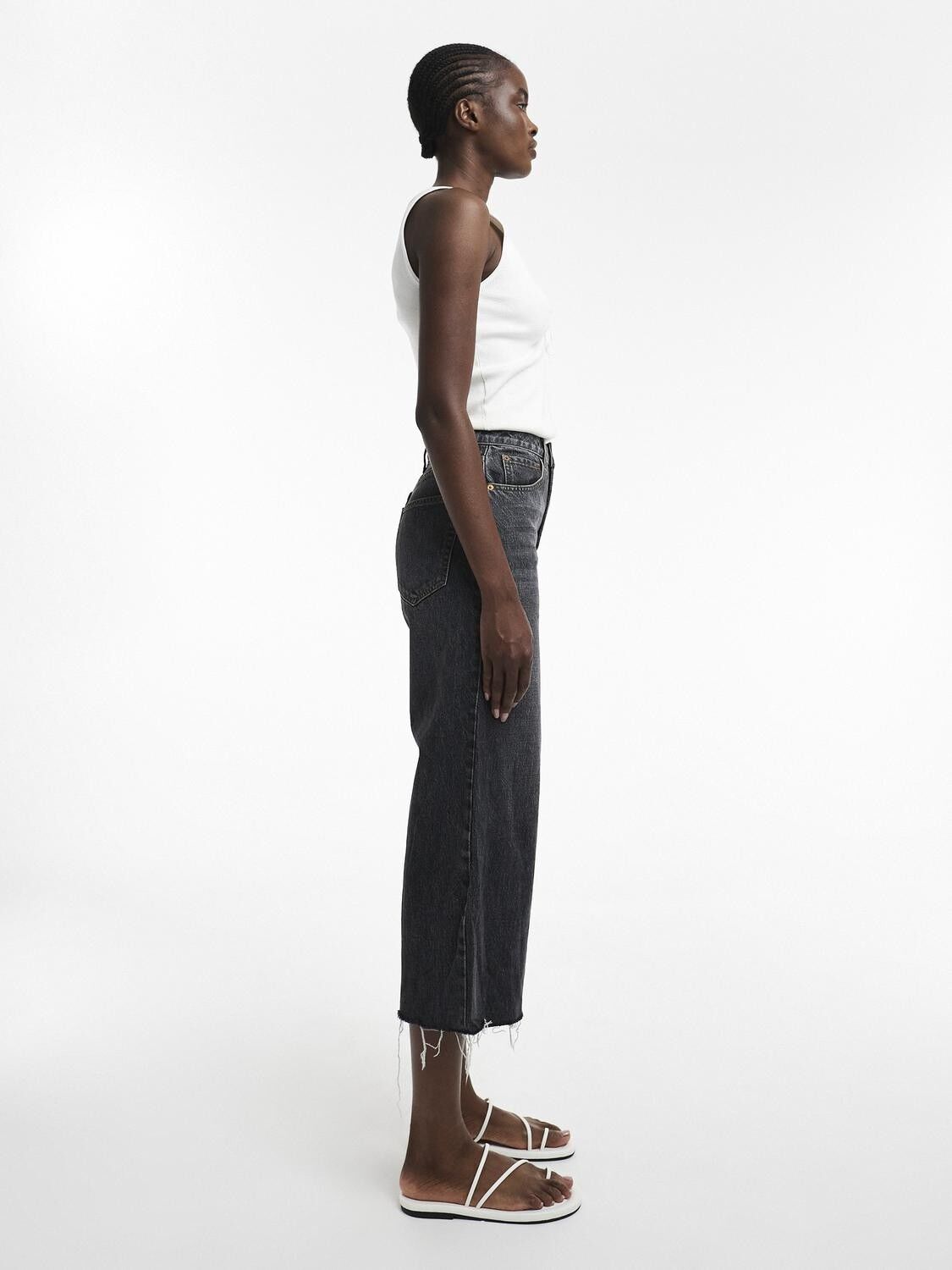 TSVERA HR WIDE CROPPED DNM JEANS BL