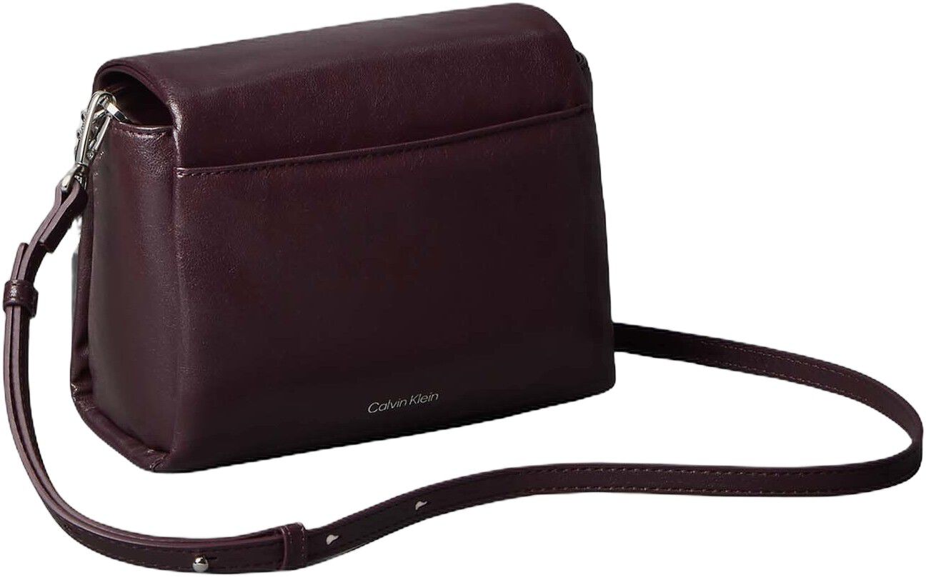 Padded Emblem Hardware Crossbody Bag