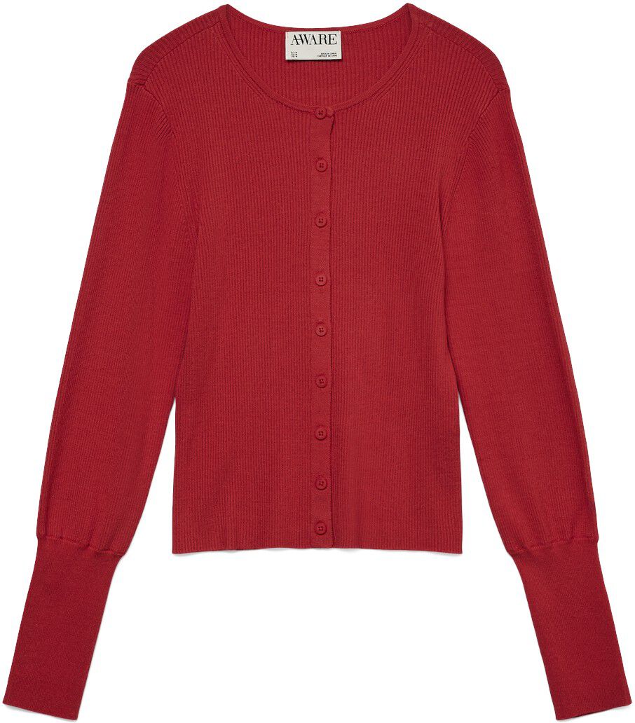 AWOAKLYNN LS O-NECK KNIT CARDIGAN