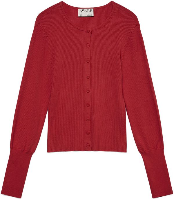 Awoaklynn Ls O-Neck Knit Cardigan