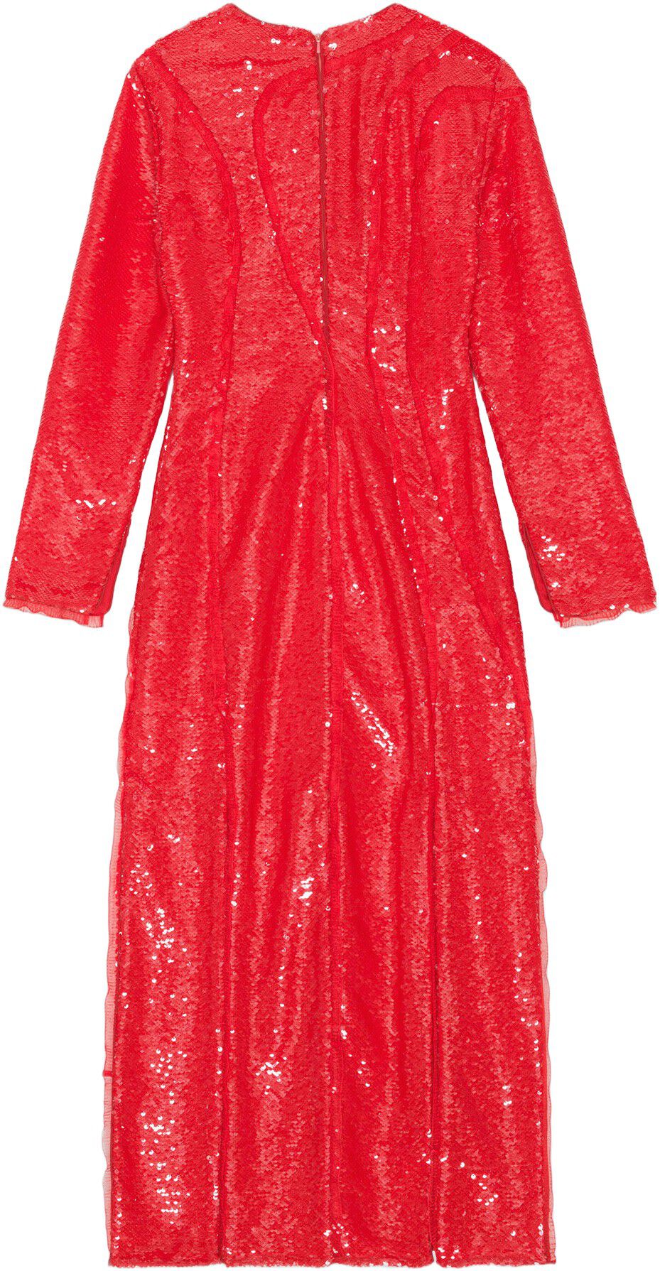 Sequins Cutline Maxi Dress