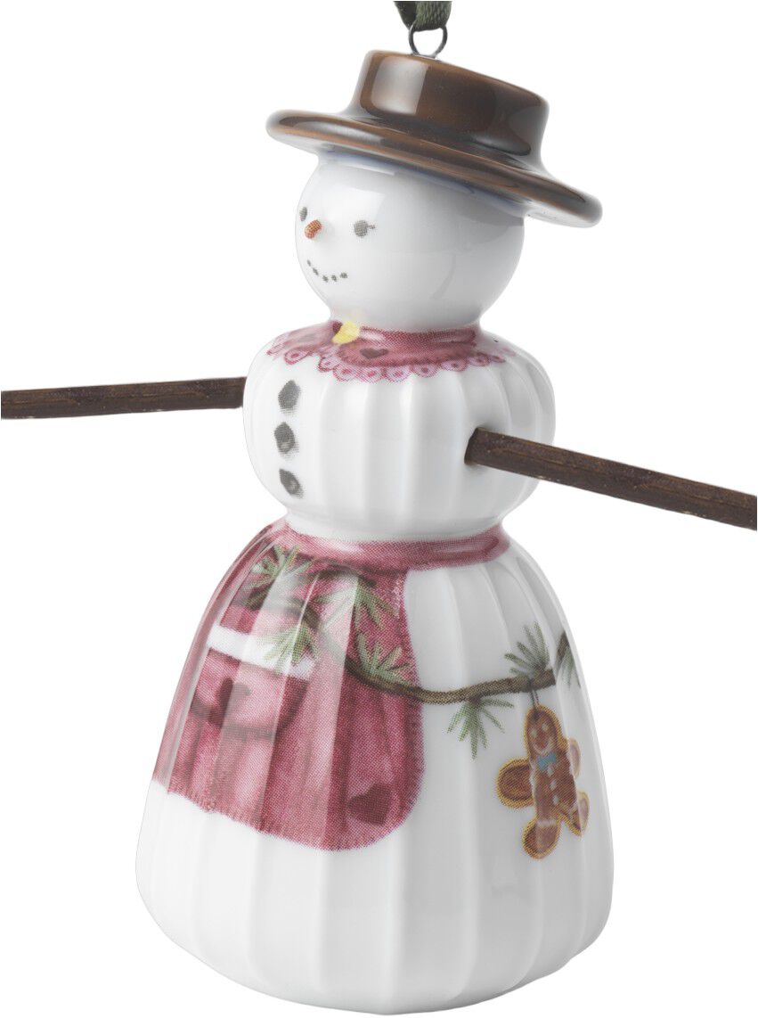 Hammersh&oslash;i Christmas Snekone h&aelig;ngende H9 hvid m. deko