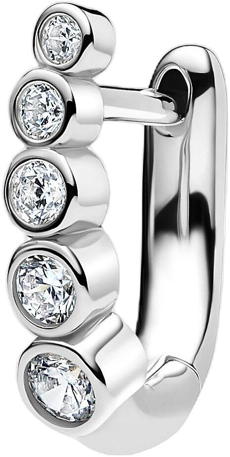 Arc Bold Huggie Silver