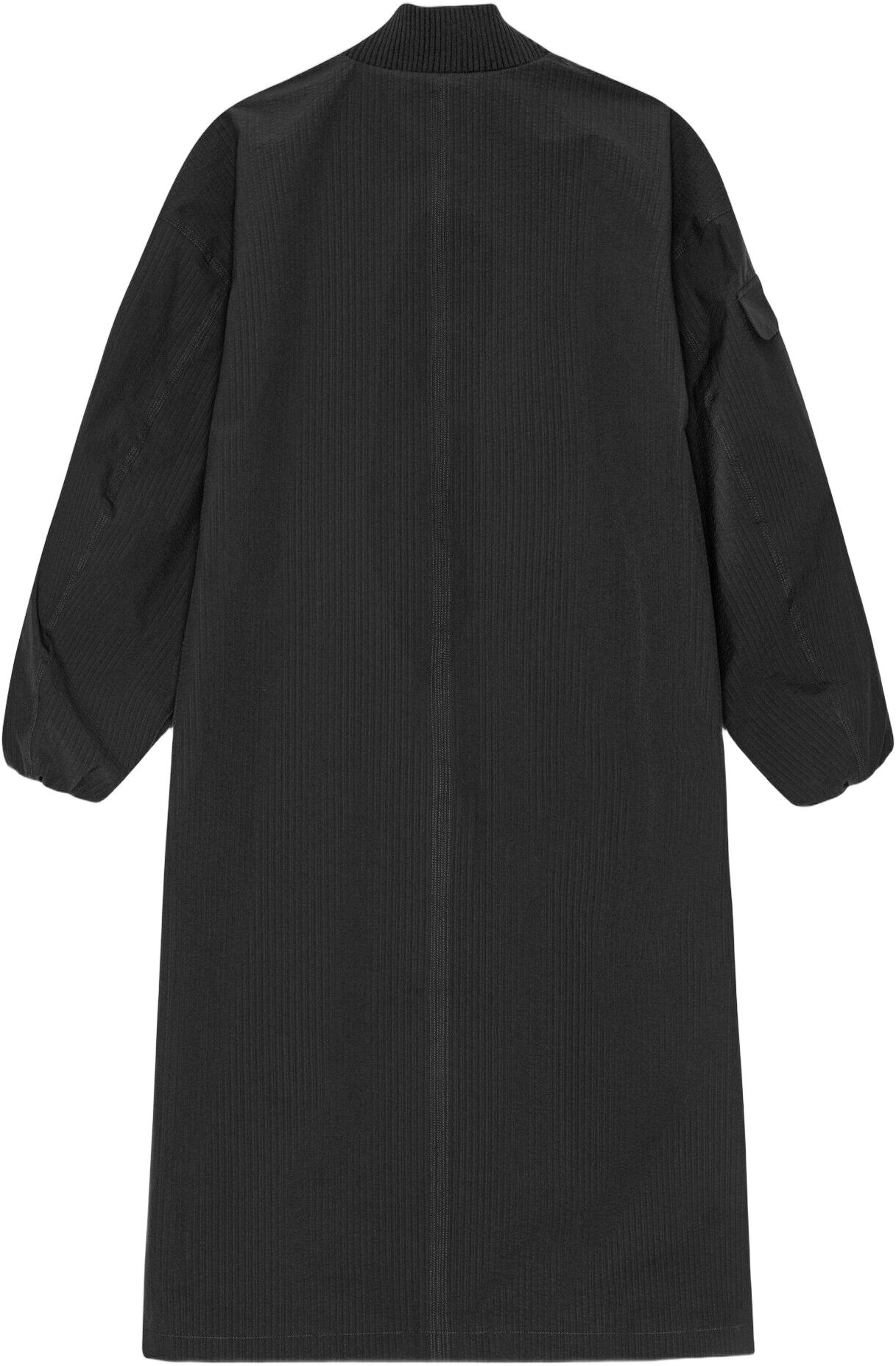 Tech Seersucker Oversized Shell Coa