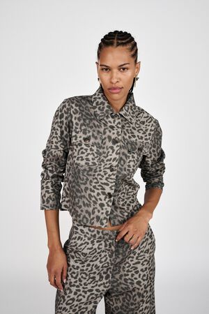 Leopard print short jacket - Aleksa