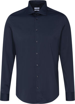 Performance shirt Slim Long sleeve Kent-Collar Uni