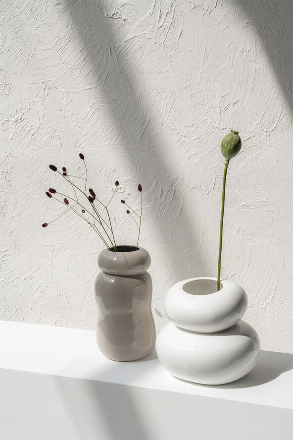 Vase Pebbles white