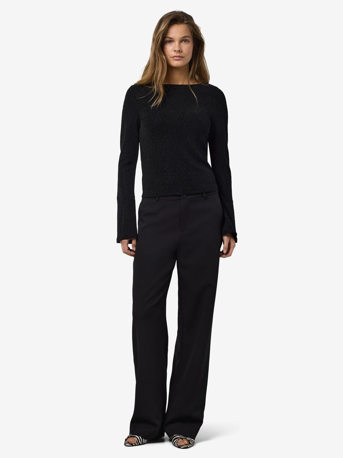 NMGILLY L/S BOATNECK BELLSLEEVE TOP