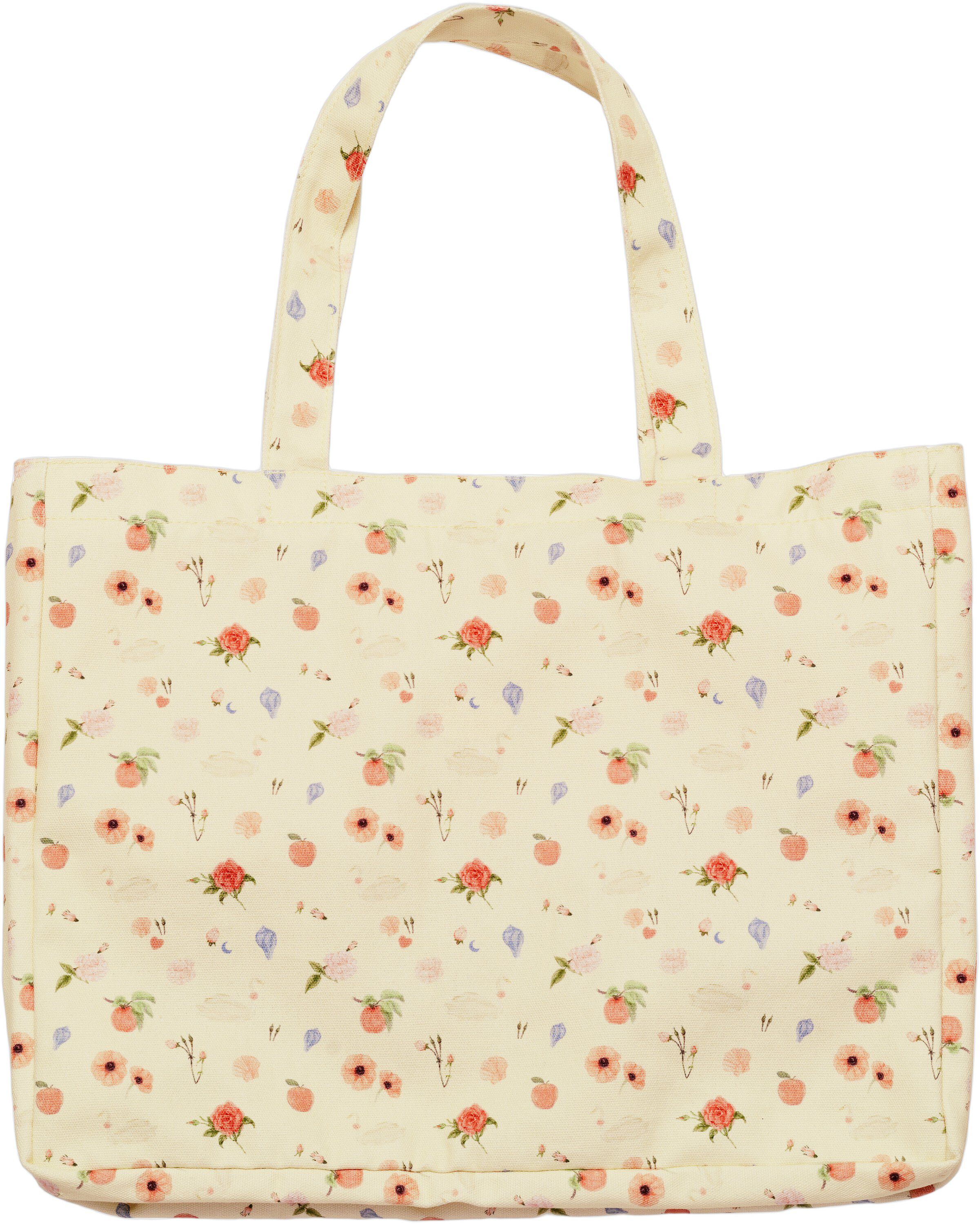 Big Canvas Totebag Roses and Shells