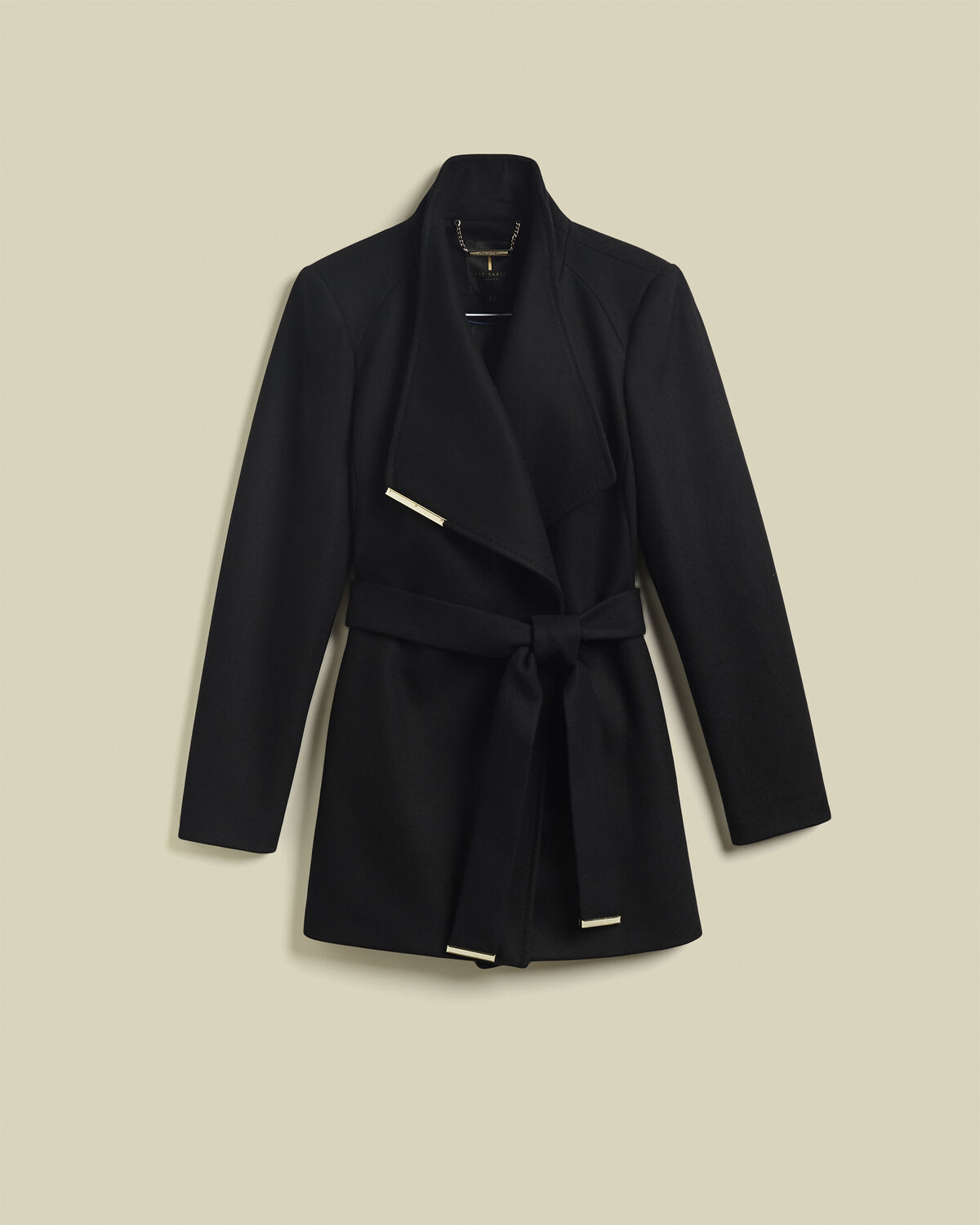 ROSESS Short Wool Wrap Coat